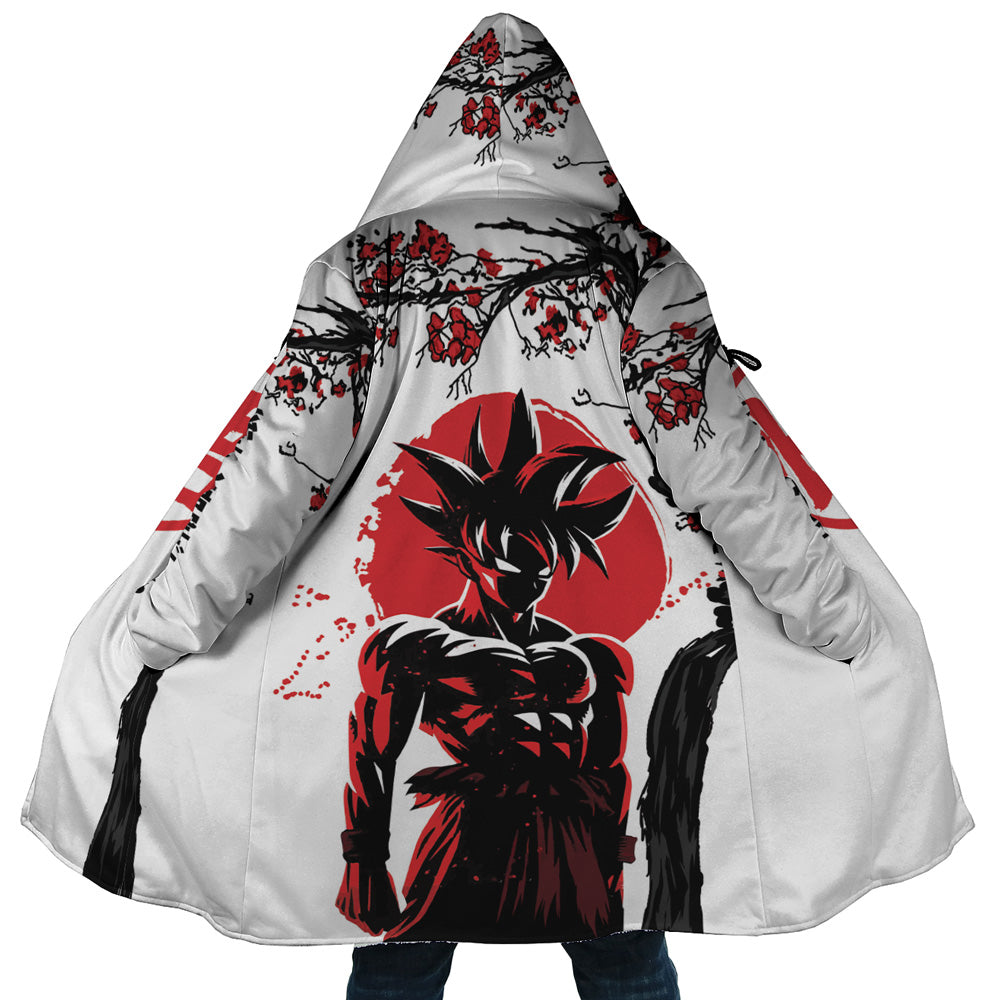 Goku Red Instinct Dragon Ball Z Hooded Cloak Coat - 5XL