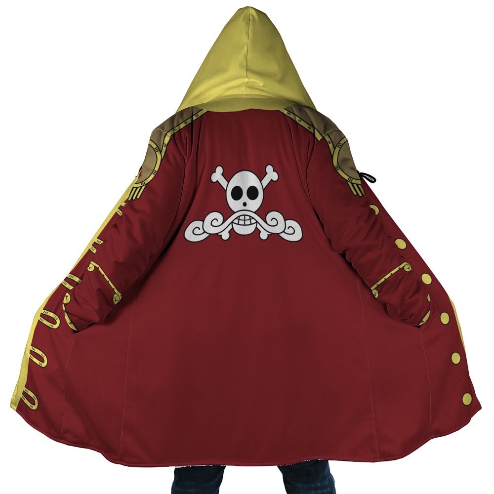 Gol D. Roger One Piece Hooded Cloak Coat - 5XL
