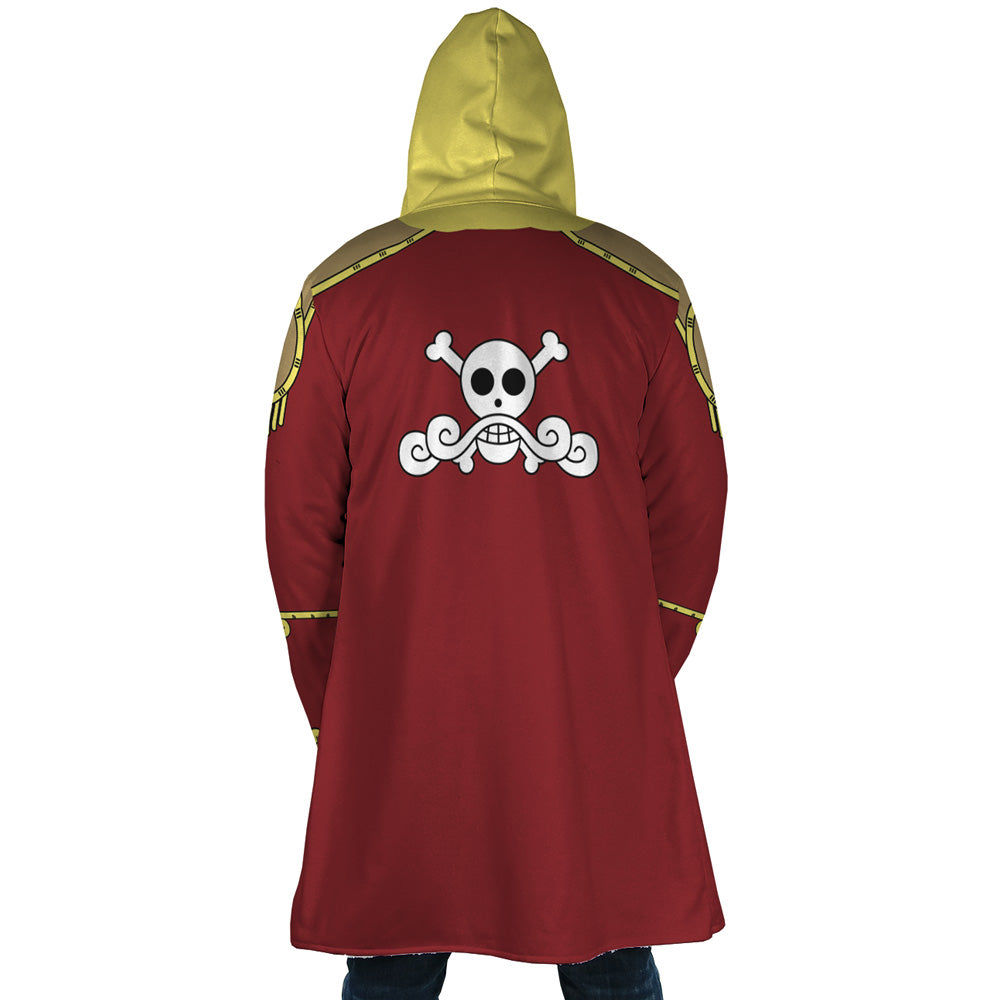 Gol D. Roger One Piece Hooded Cloak Coat - XL
