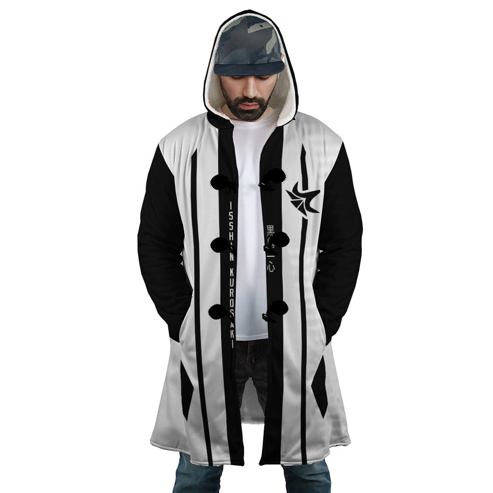 Gotei 13 10th Division Captain Isshin Kurosaki Bleach Hooded Cloak Coats - S