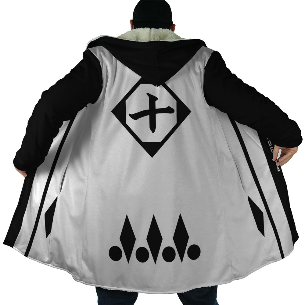 Gotei 13 10th Division Captain Toshiro Hitsugaya Bleach Hooded Cloak Coat - 2XL