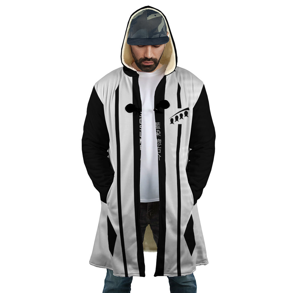 Gotei 13 5th Division Captain Sosuke Aizen Bleach Hooded Cloak Coat - S