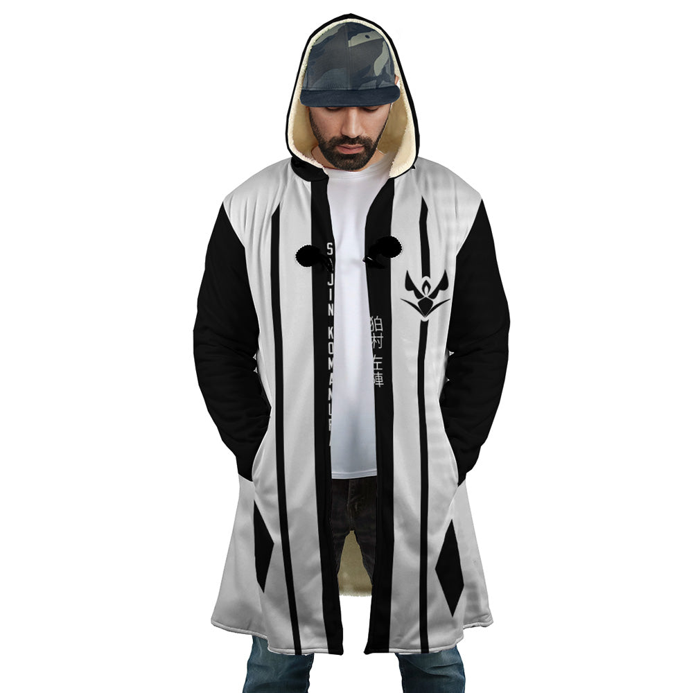 Gotei 13 7th Division Captain Sajin Komamura Bleach Hooded Cloak Coat - S