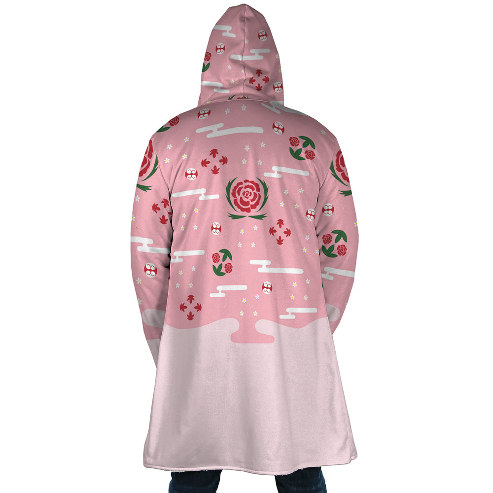 Gotei 13 Captain Shunsui Kyoraku Bleach Hooded Cloak Coat - XL