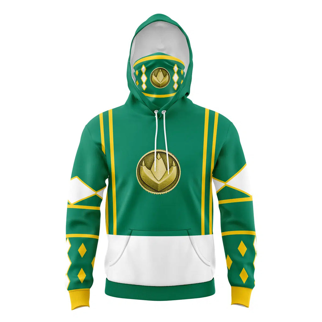 Green Ranger Power Rangers Masked Hoodie - 6XL