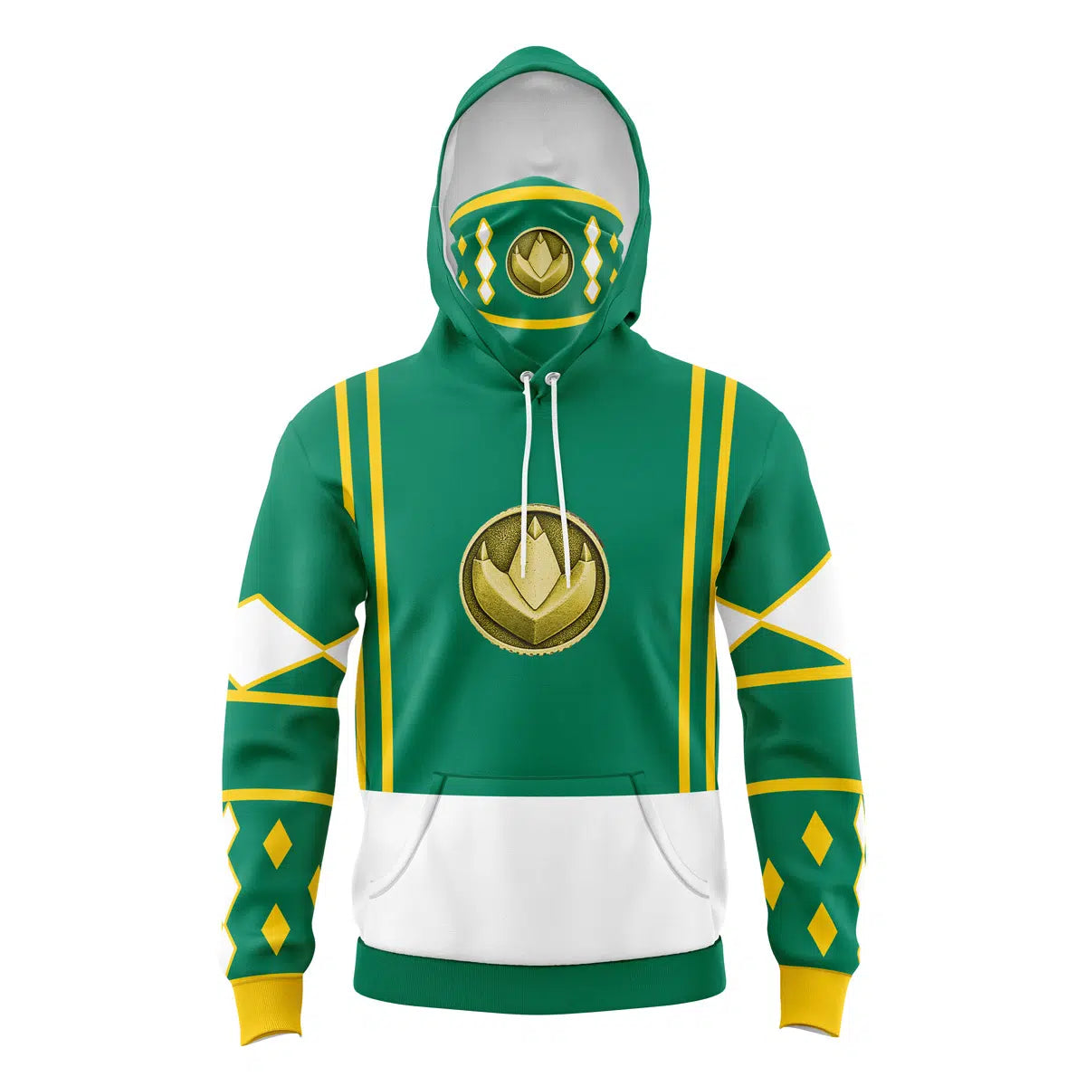 Green Ranger Power Rangers Masked Hoodie - 6XL