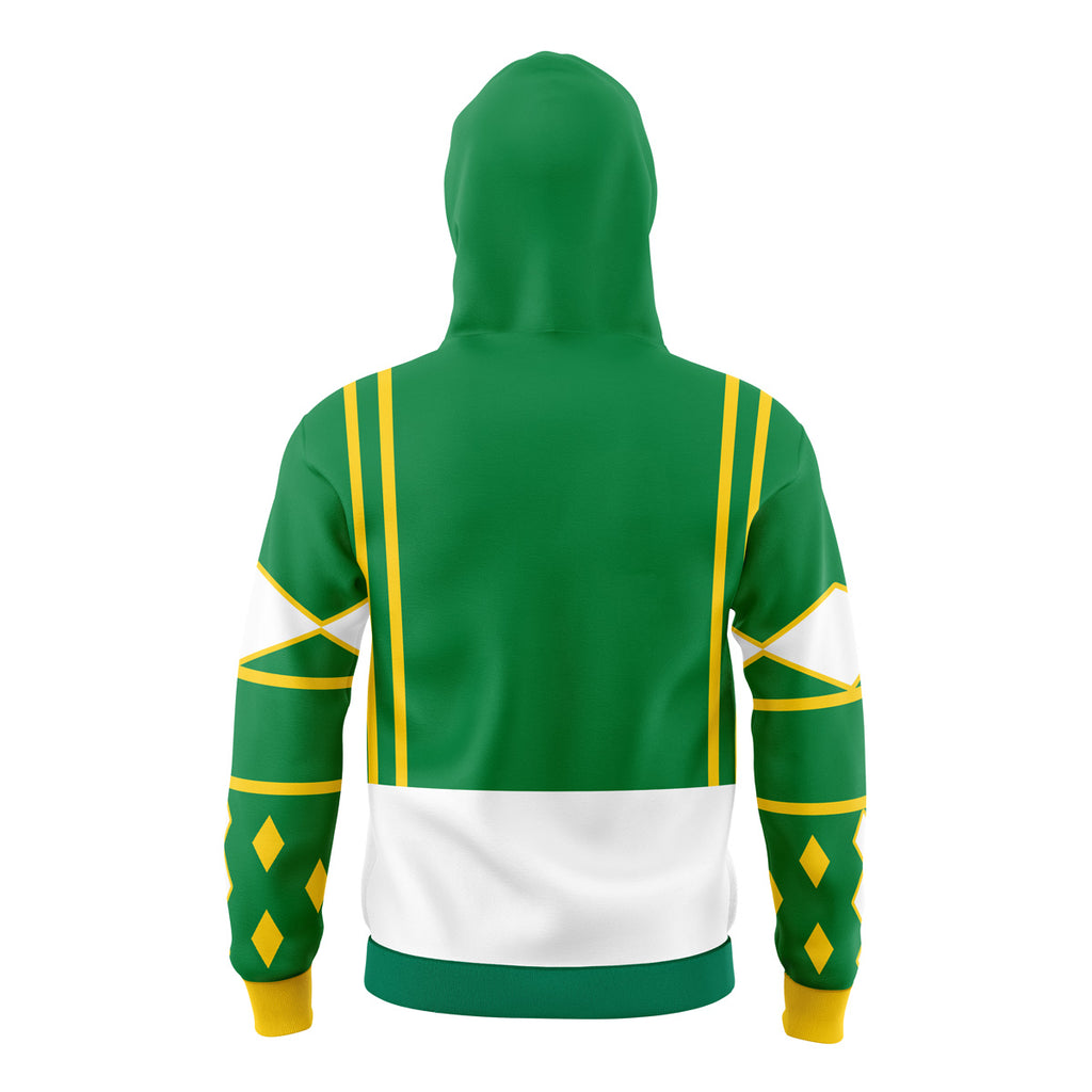 Hoodie Green Ranger v2 Power Rangers Ninjetti Masked - M