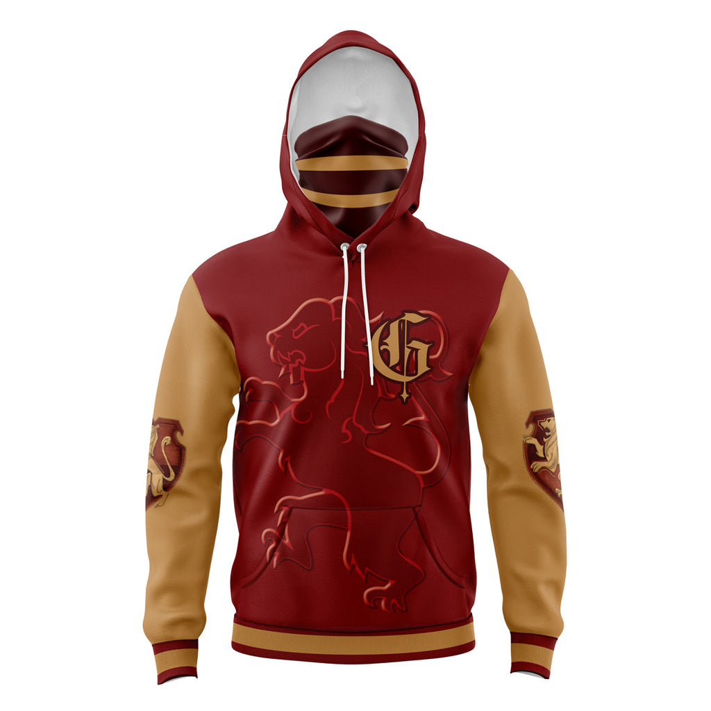Hoodie Gryffindor Hogwarts Legacy Masked - 6XL