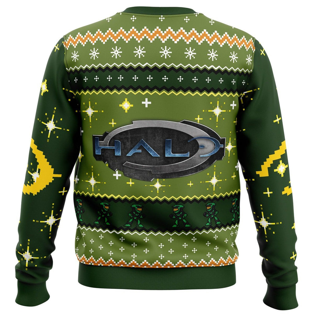 Happy Halo-Days Halo Ugly Christmas Sweater - 6XL