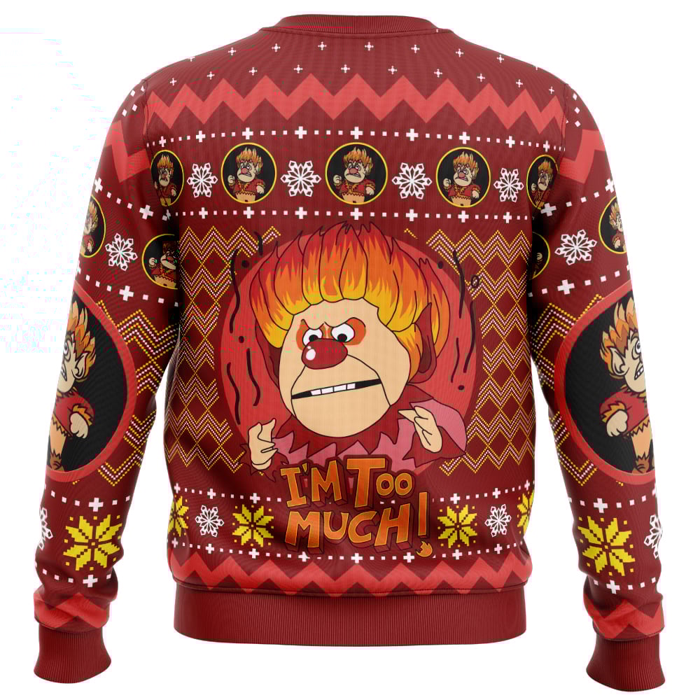 Heat Miser The Year Without a Santa Claus Ugly Christmas Sweater - 5XL