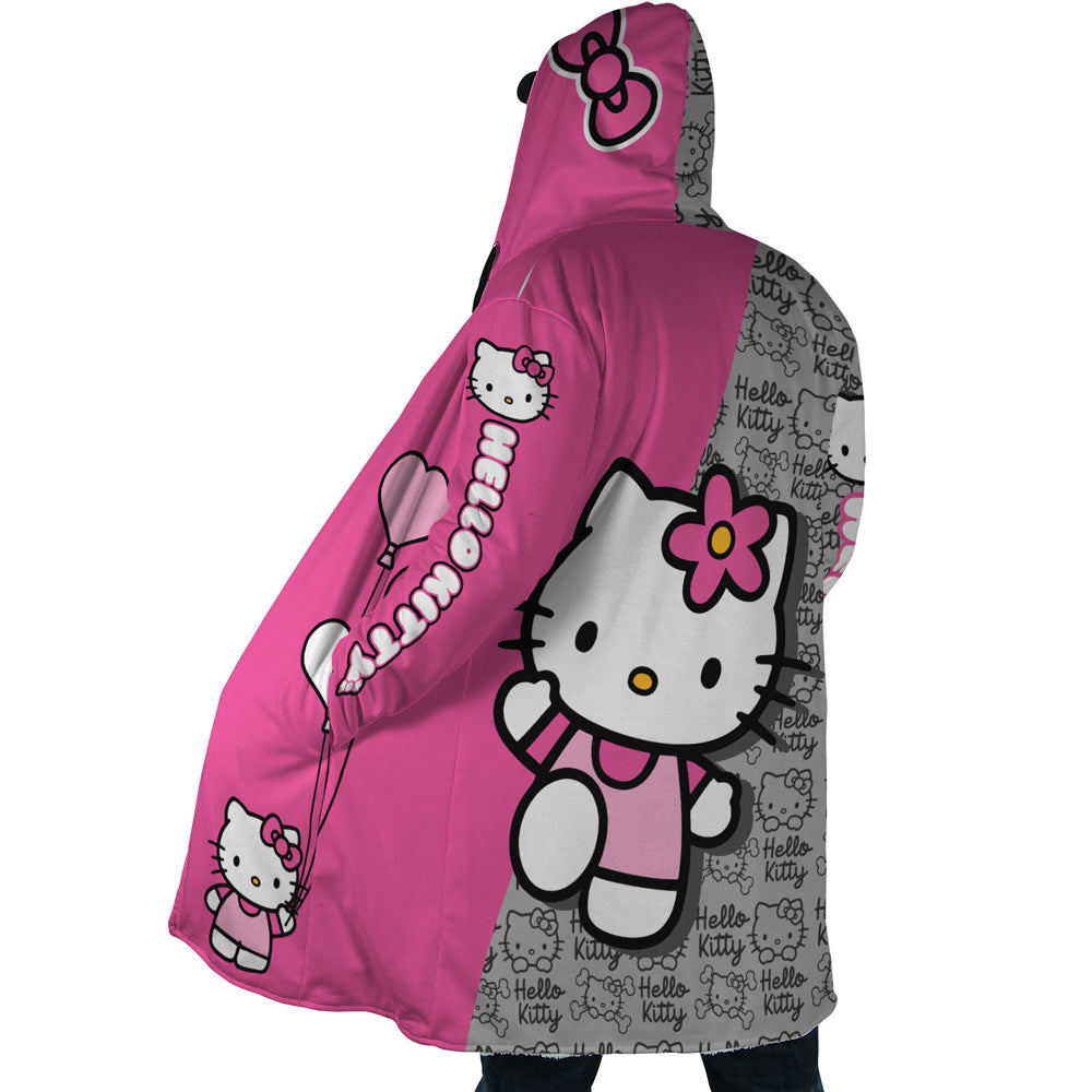 Hello Kitty Sanrio Hooded Cloak Coat - L