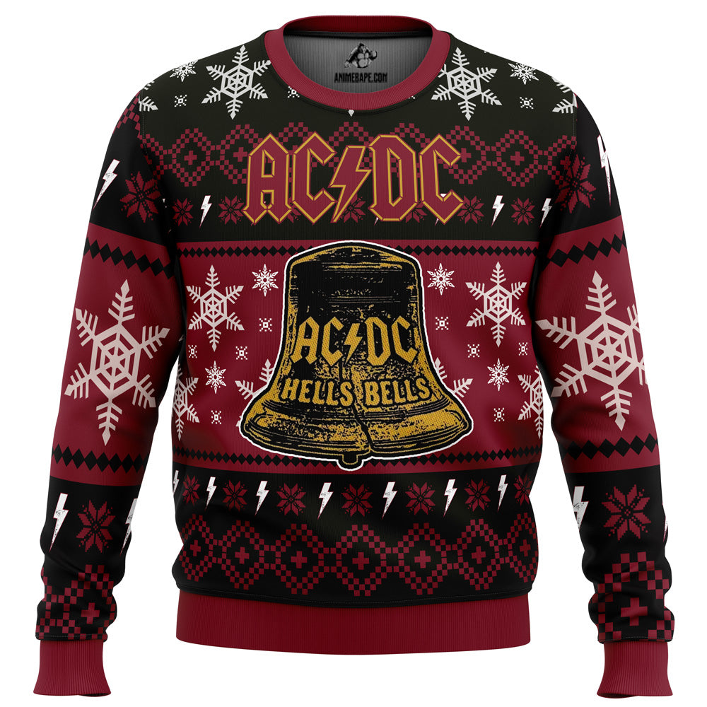 Sweater Hells Bells ACDC Ugly Christmas - 6XL