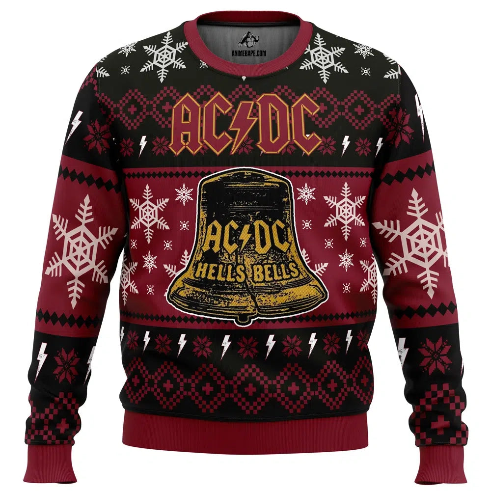 Hells Bells ACDC Ugly Christmas Sweater - 6XL