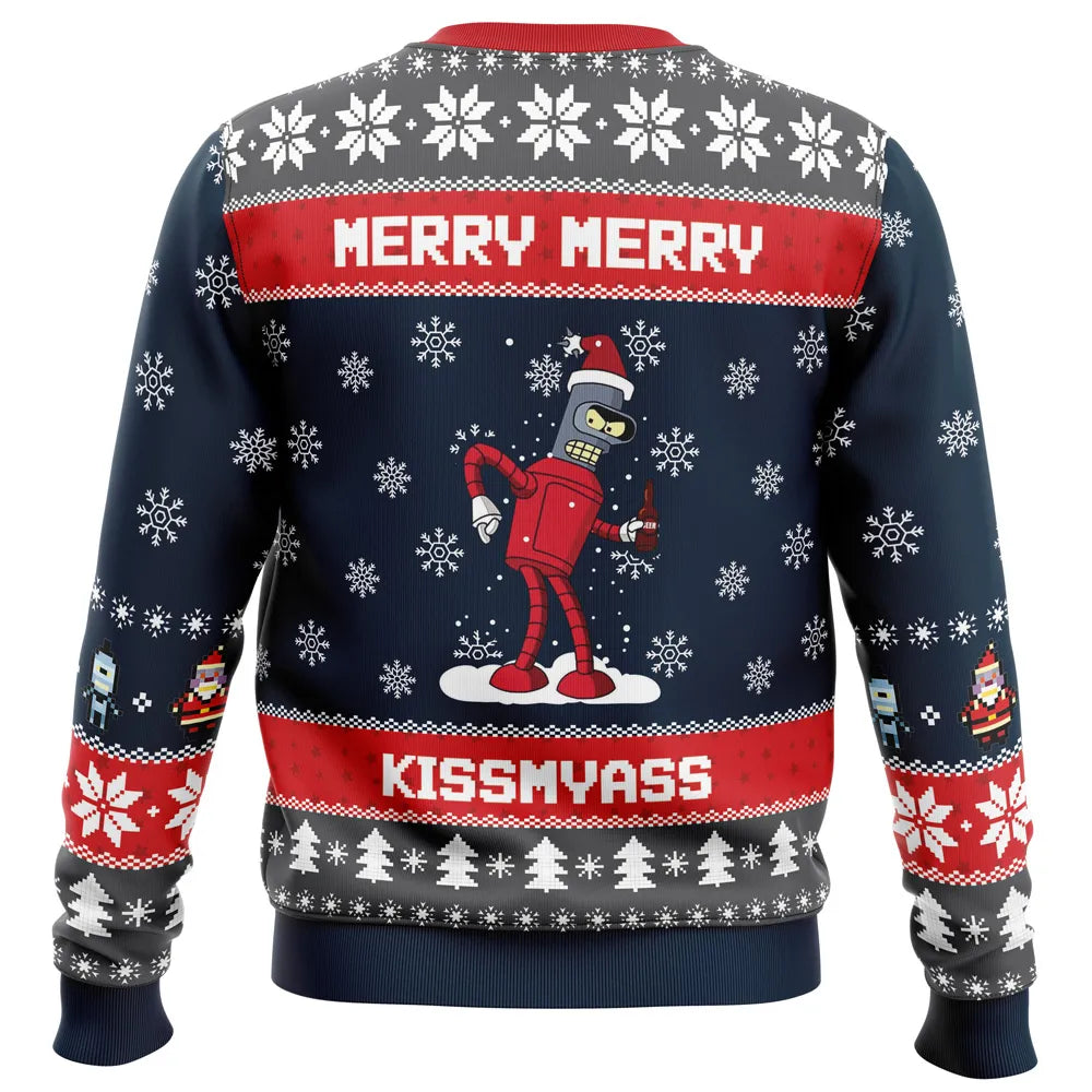 Hey! We Wish You a Futurama Ugly Christmas Sweater - 5XL