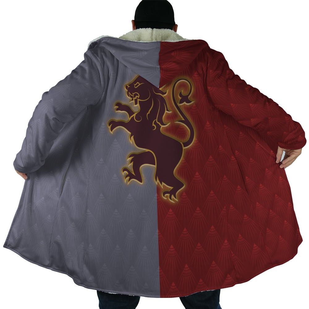 Hogwarts Legacy Gryffindor Harry Potter Hooded Cloak Coat - 3XL
