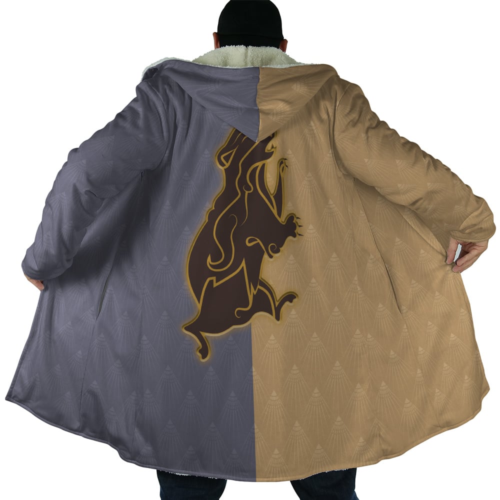 Hogwarts Legacy Hufflepuff Harry Potter Hooded Cloak Coat - 3XL