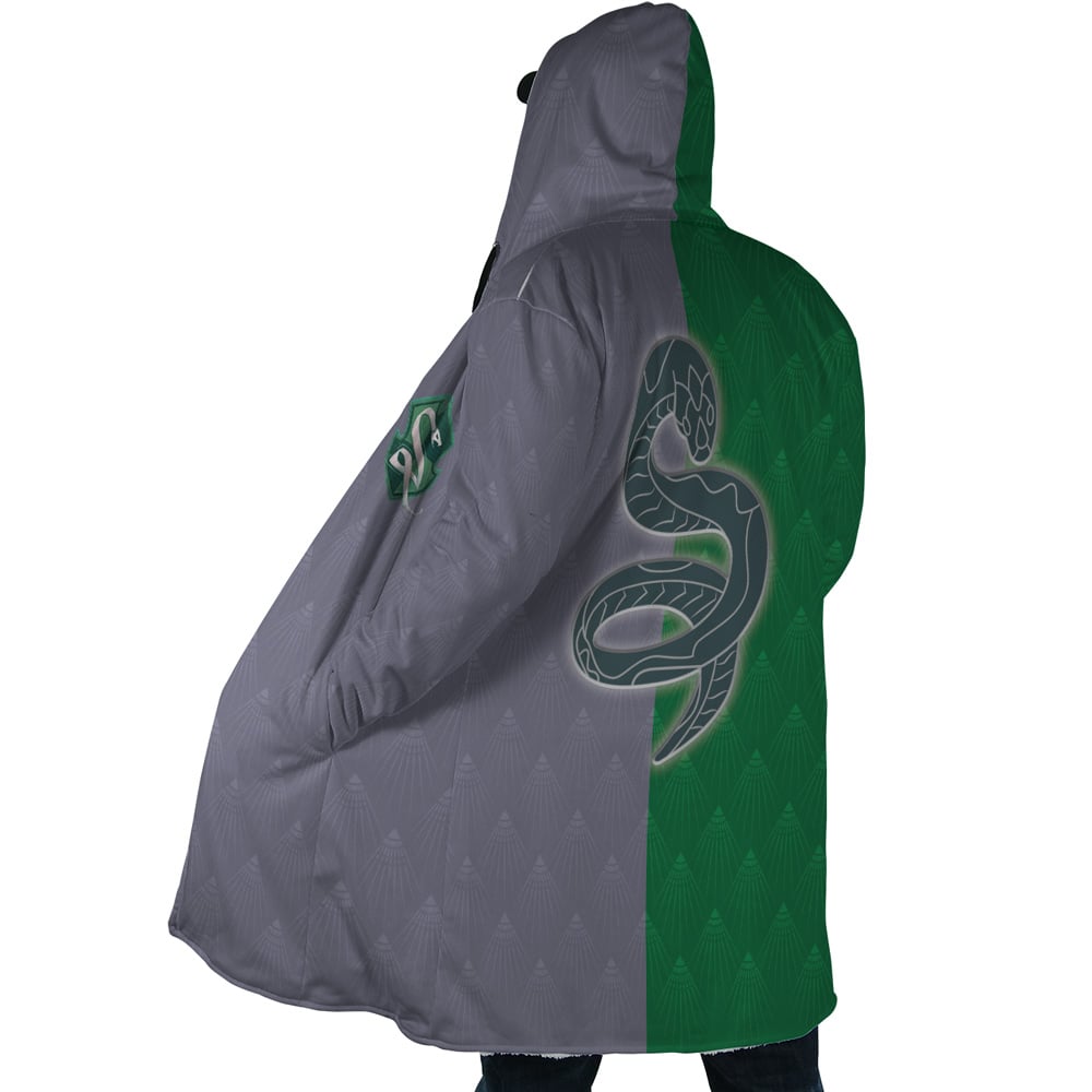 Hogwarts Legacy Slytherin Harry Potter Hooded Cloak Coat - XL