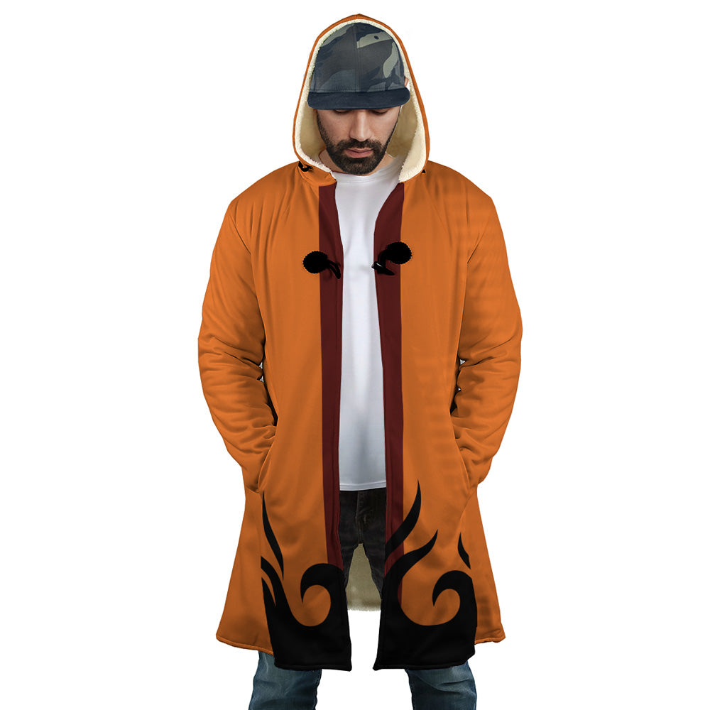 Hokage Orange Naruto Hooded Cloak Coat - S