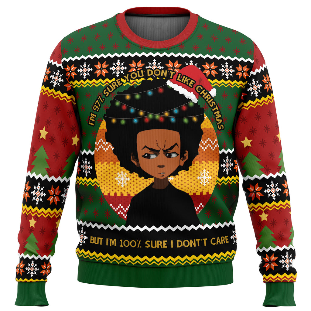 Huey Freeman The Boondocks Ugly Christmas Sweater - 4XL
