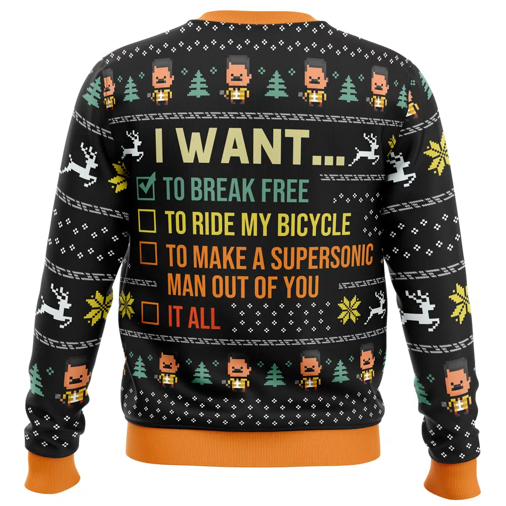 I Want To Break Free Queen Ugly Christmas Sweater - 5XL