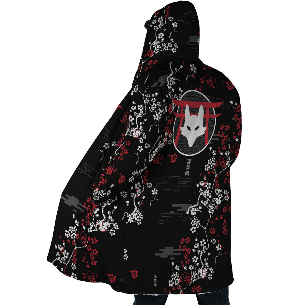 Inarizaki Foxes Haikyuu Hooded Cloak Coat - M