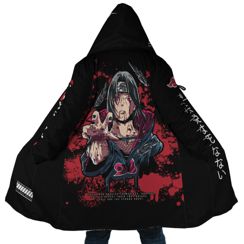 Itachi Uchiha Shinobi Naruto Hooded Cloak Coat - 3XL