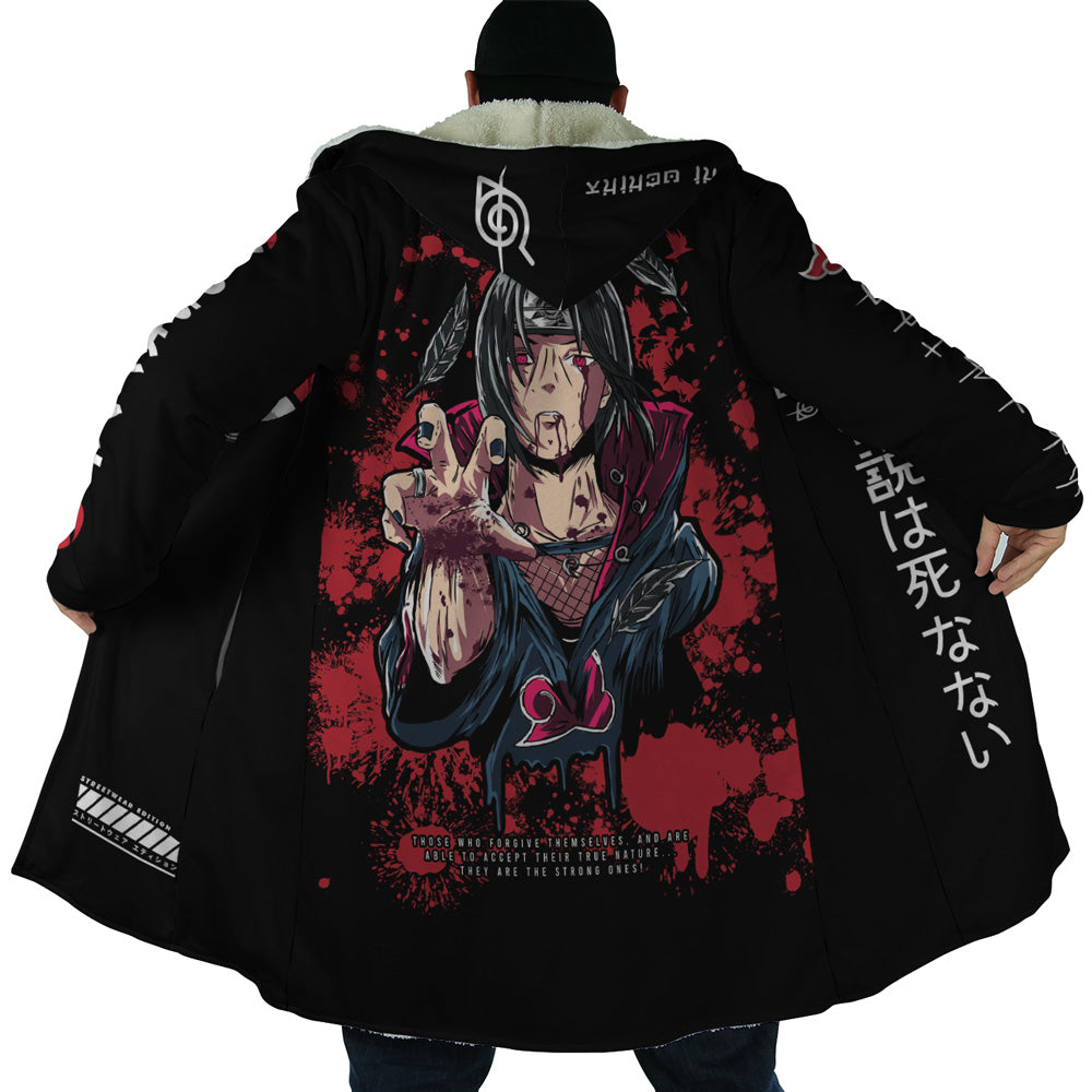 Itachi Uchiha Shinobi Naruto Hooded Cloak Coat - 2XL