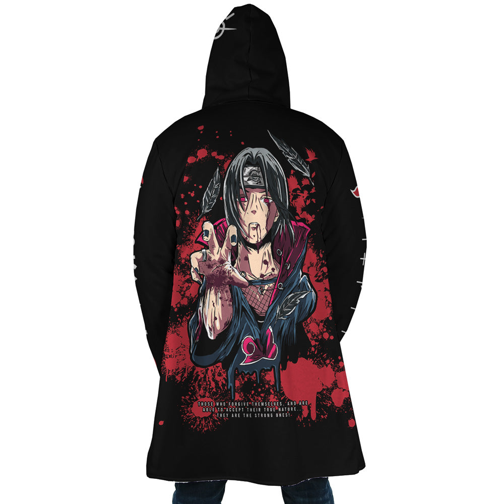 Itachi Uchiha Shinobi Naruto Hooded Cloak Coat - XL