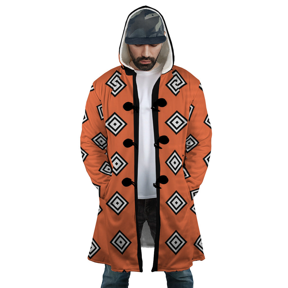 Jinbe Summit War of Marineford One Piece Hooded Cloak Coat - S