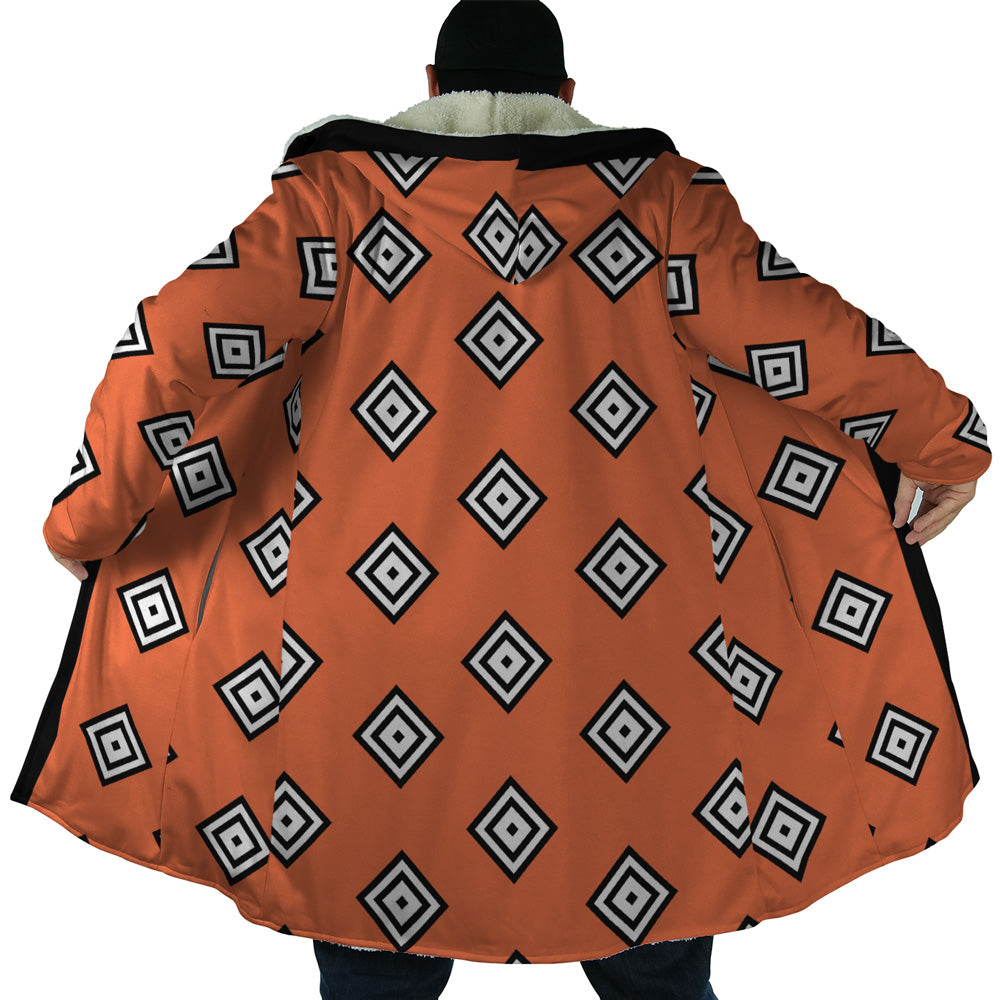 Jinbe Summit War of Marineford One Piece Hooded Cloak Coat - 2XL