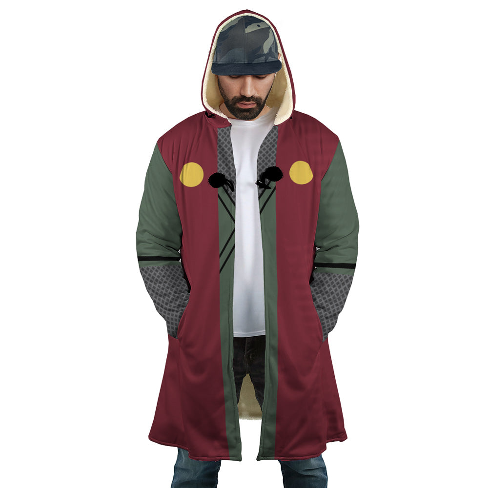 Jiraiya Uniform Naruto Hooded Cloak Coat - S