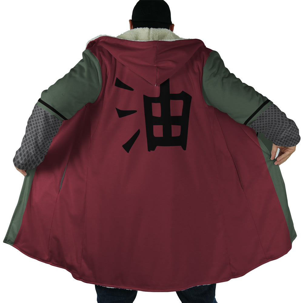 Jiraiya Uniform Naruto Hooded Cloak Coat - 2XL