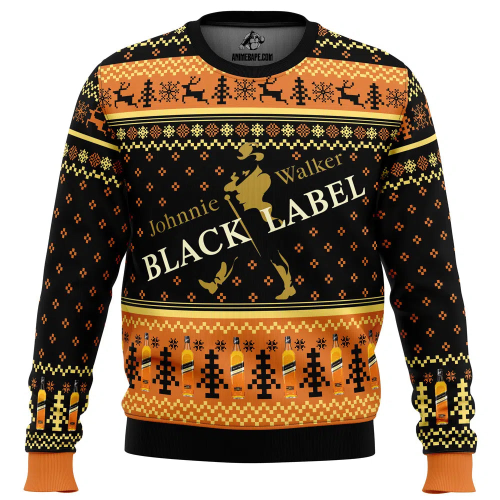 Johnnie Walker Black Label Ugly Christmas Sweater - 6XL