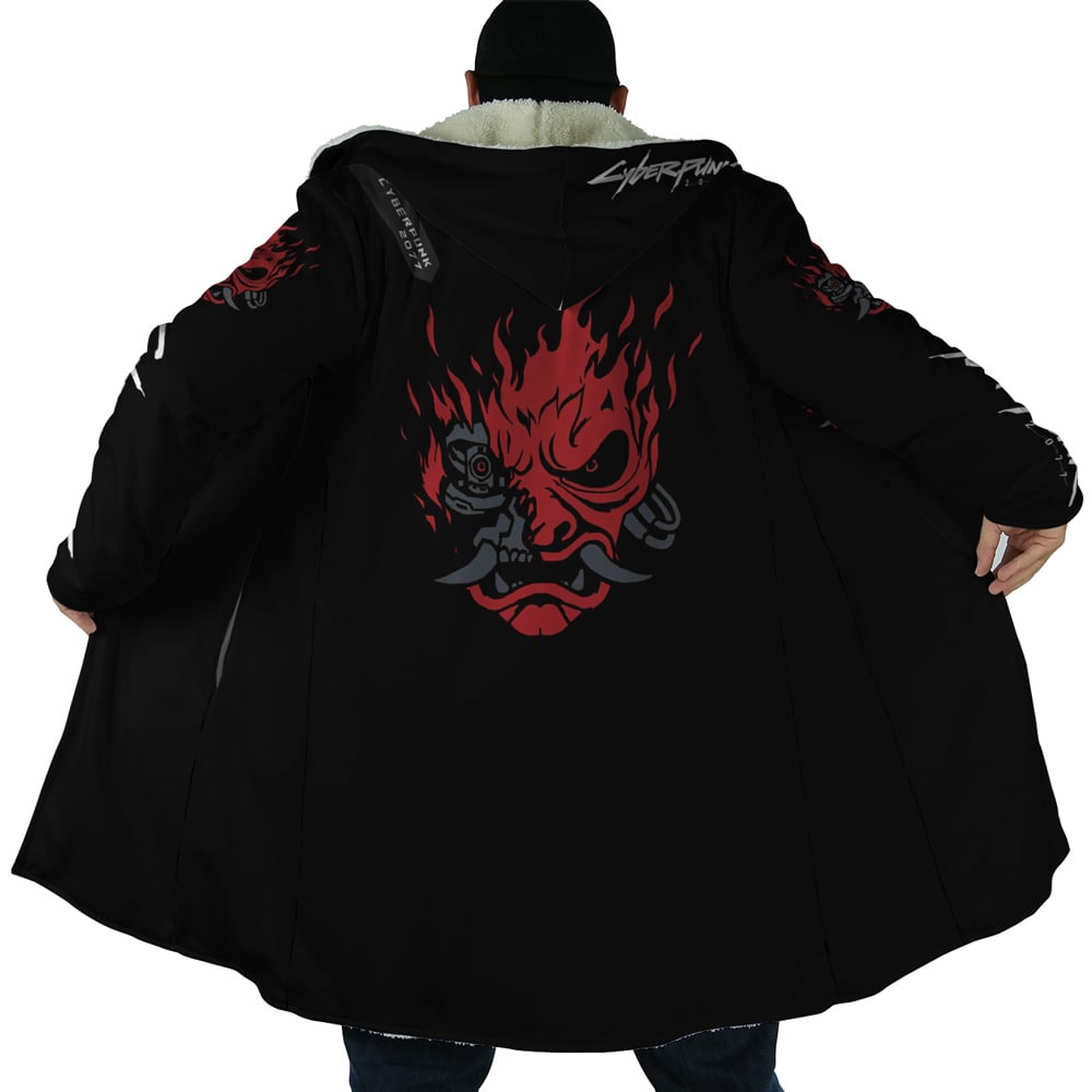 Johnny Silverhand Cyberpunk 2077 Hooded Cloak Coat - 3XL