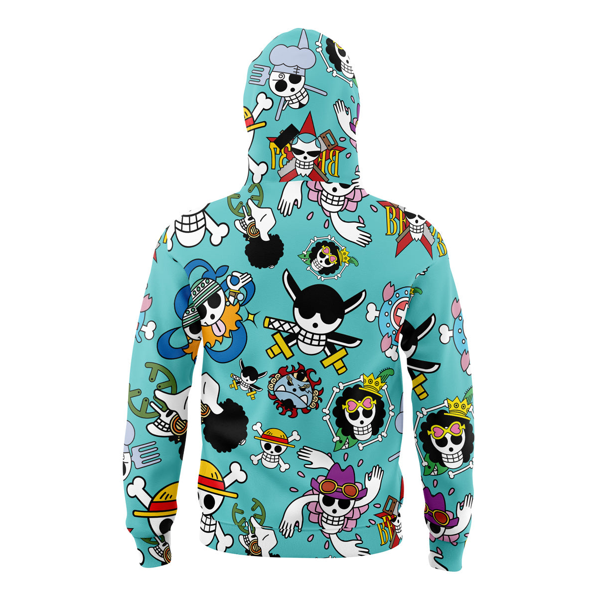 Hoodie Jolly Roger One Piece Pirates Masked - M