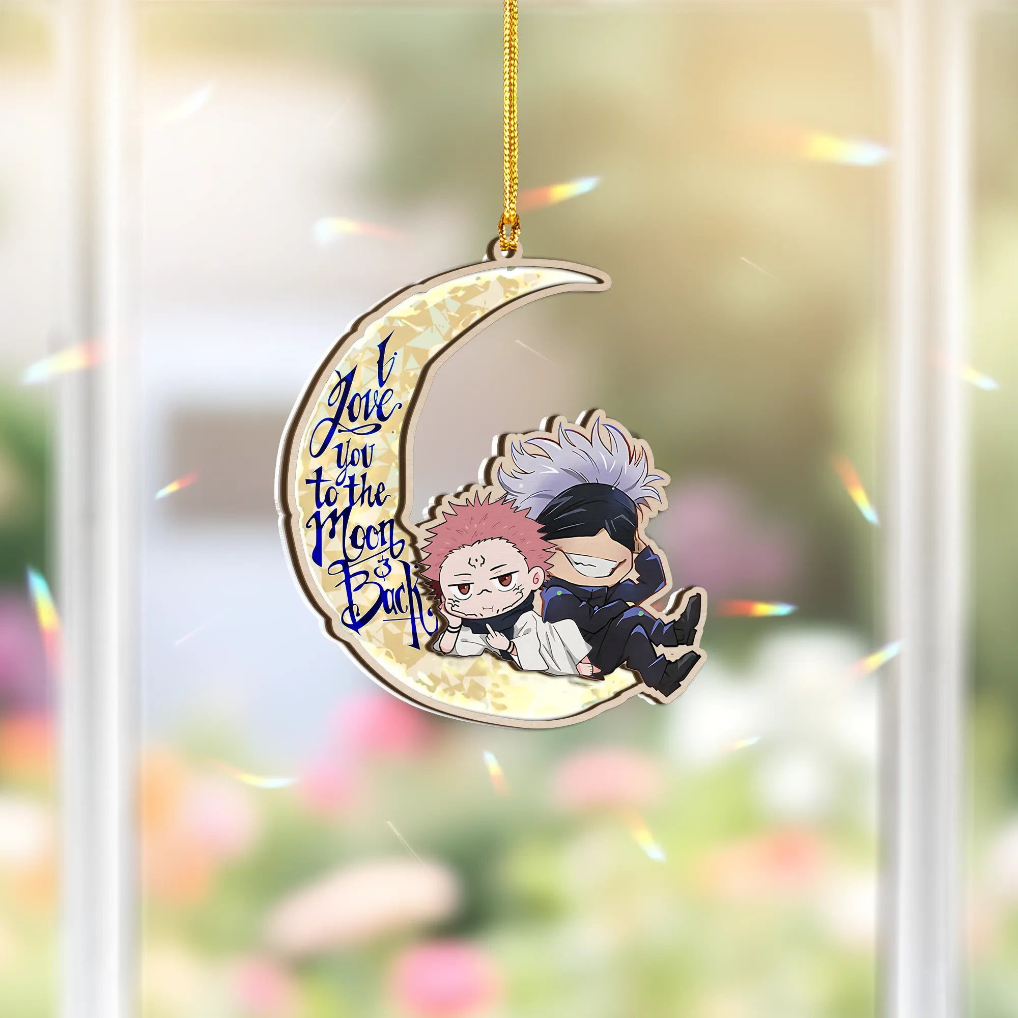 Jujutsu Kaisen Gojo Sakuna Anime Chibi Love You To Moon And Back - 5 in