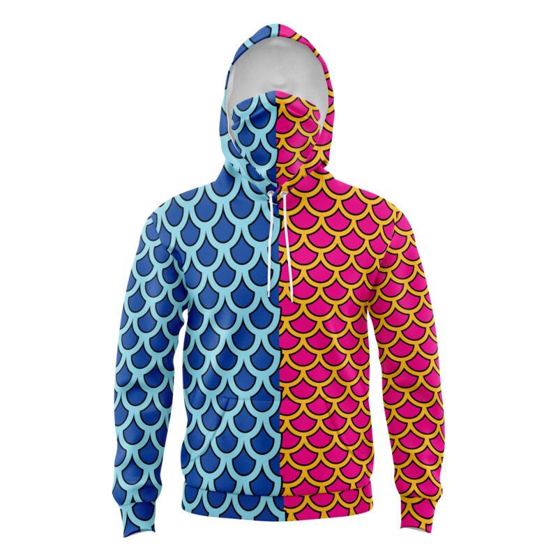 Hoodie Kaido Pattern One Piece Pirates Masked - L