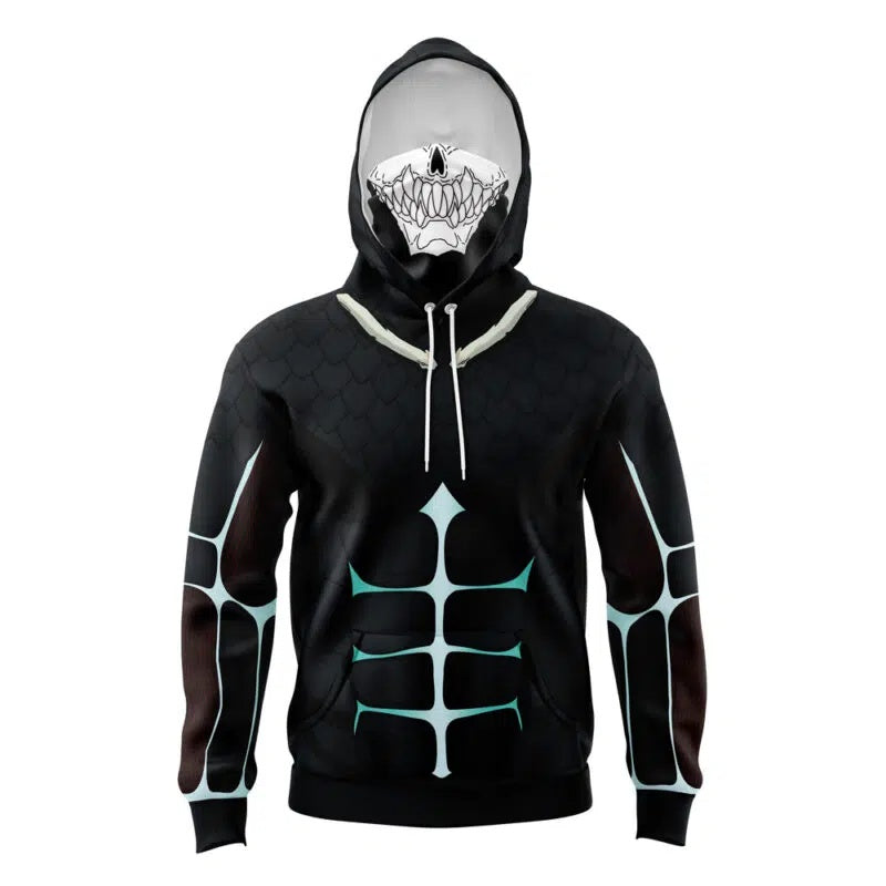 Kaiju Form Kaiju No. 8 Masked Hoodie - L