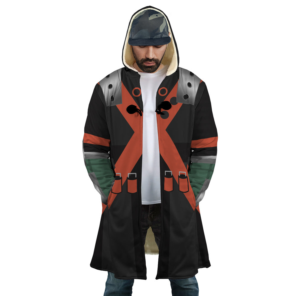 Katsuki Bakugo My Hero Academia Hooded Cloak Coat - S