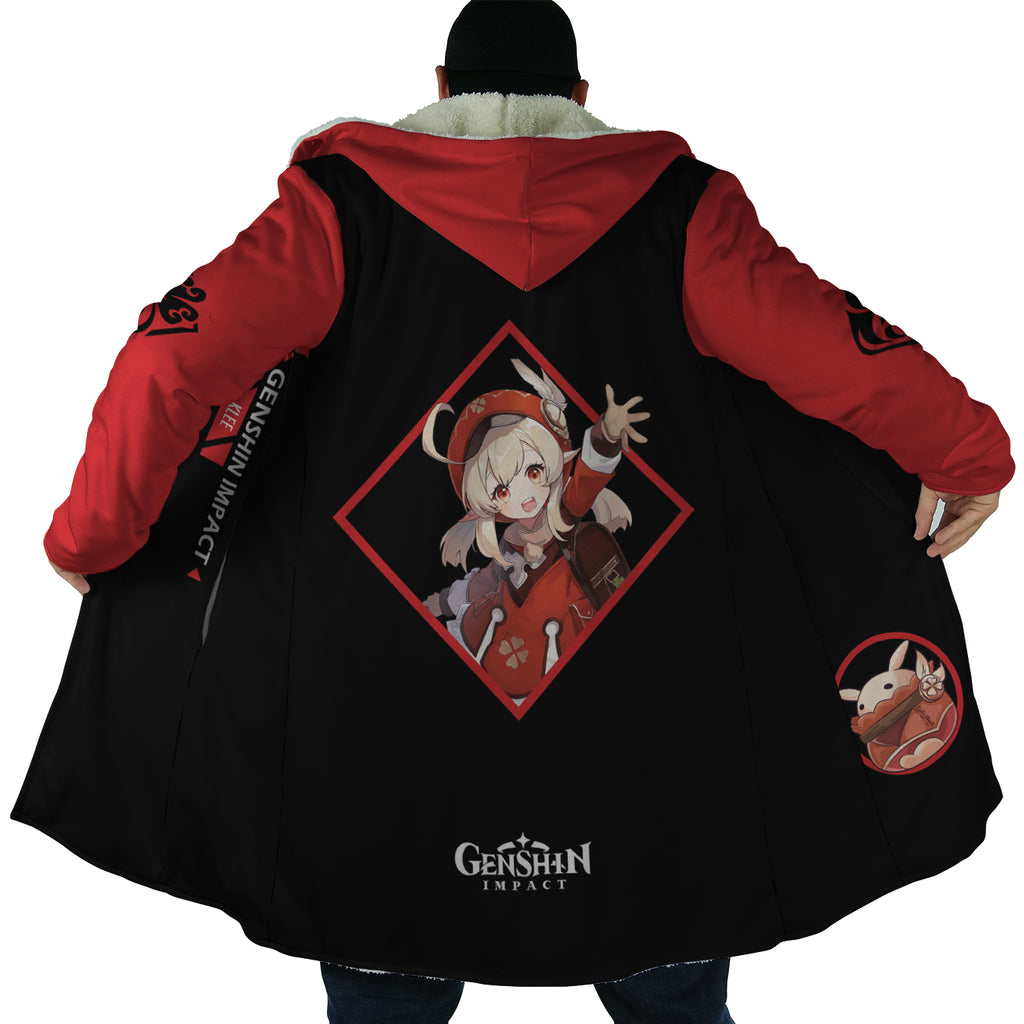 Klee Genshin Impact Hooded Cloak Coat - L