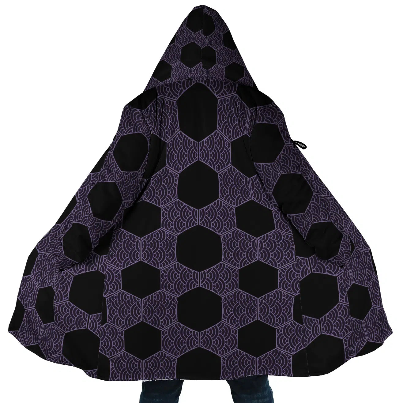 Kokushibo Demon Slayer Hooded Cloak Coats - 5XL