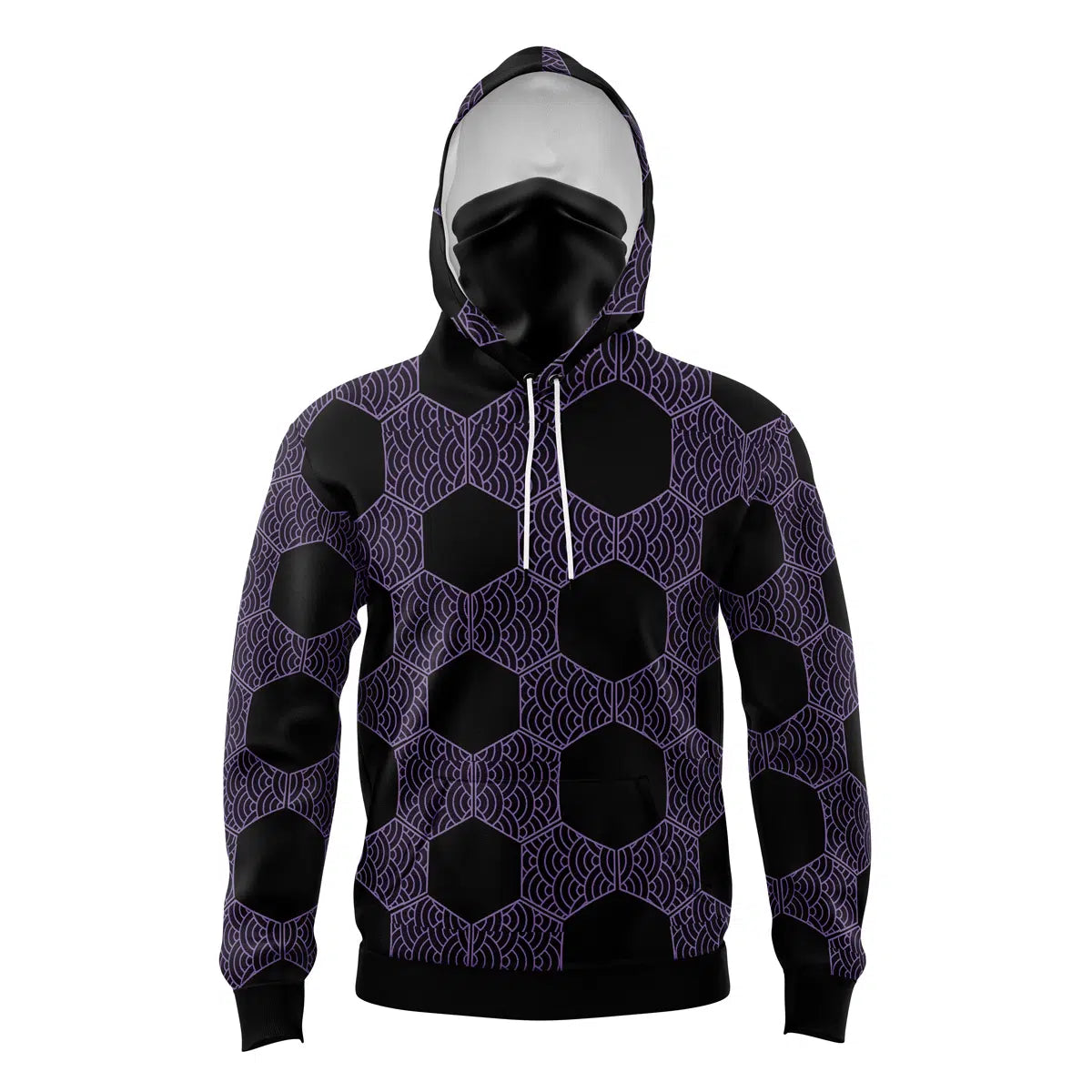 Kokushibo Demon Slayer Masked Hoodie - 6XL