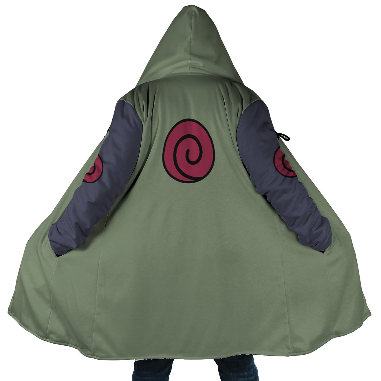 Konoha Jonin Naruto Hooded Cloak Coats - 5XL