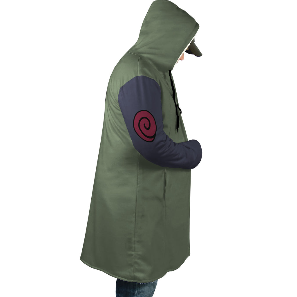 Konoha Jonin Naruto Hooded Cloak Coats - M