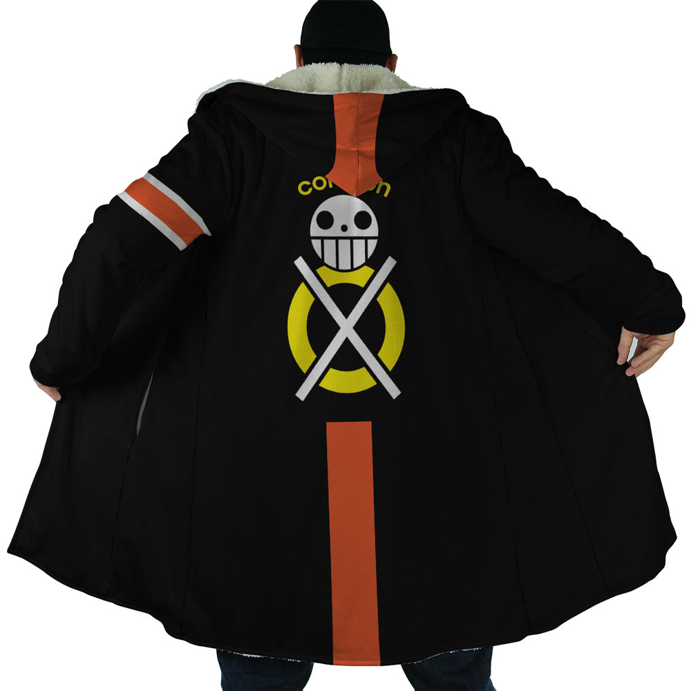 Law Timeskip Dressrosa One Piece Hooded Cloak Coat - 2XL