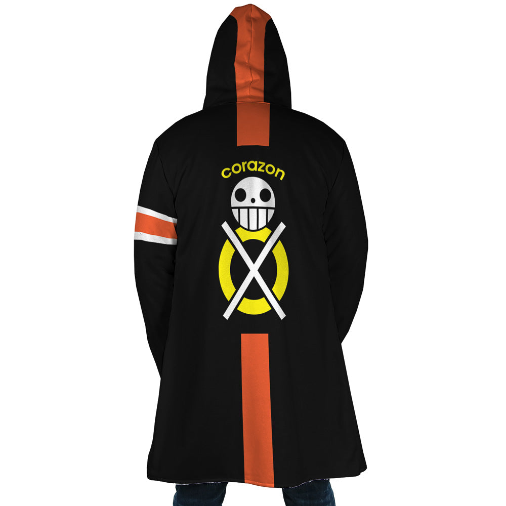 Law Timeskip Dressrosa One Piece Hooded Cloak Coat - XL