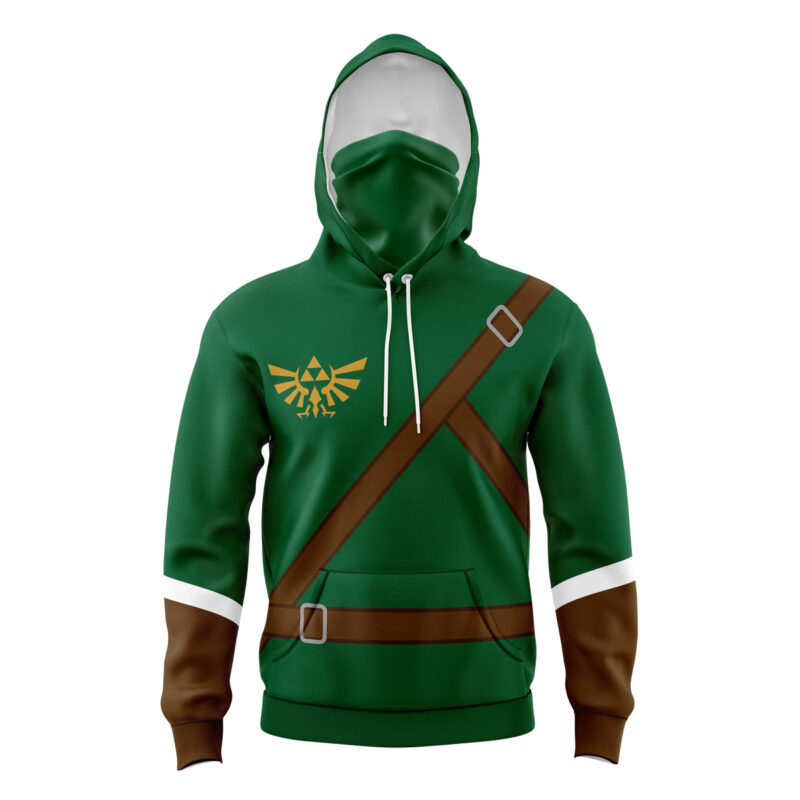 Link Zelda Masked Hoodie - L