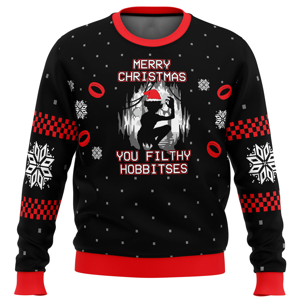 Lord of the Rings Filthy Hobitses Ugly Christmas Sweater - 4XL