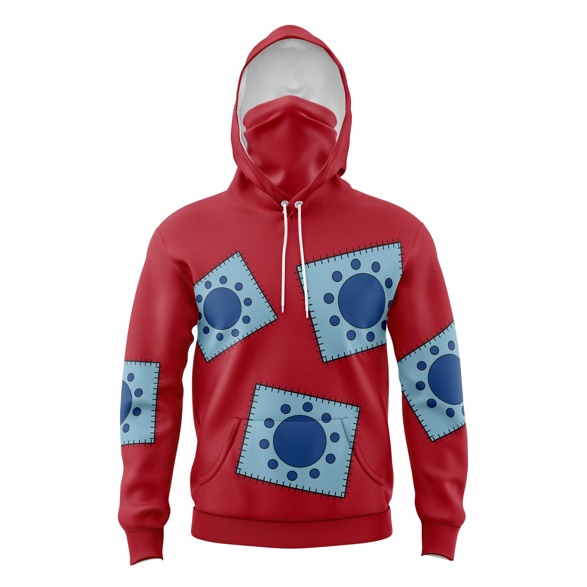 Luffy Wano One Piece Masked Hoodie - 6XL