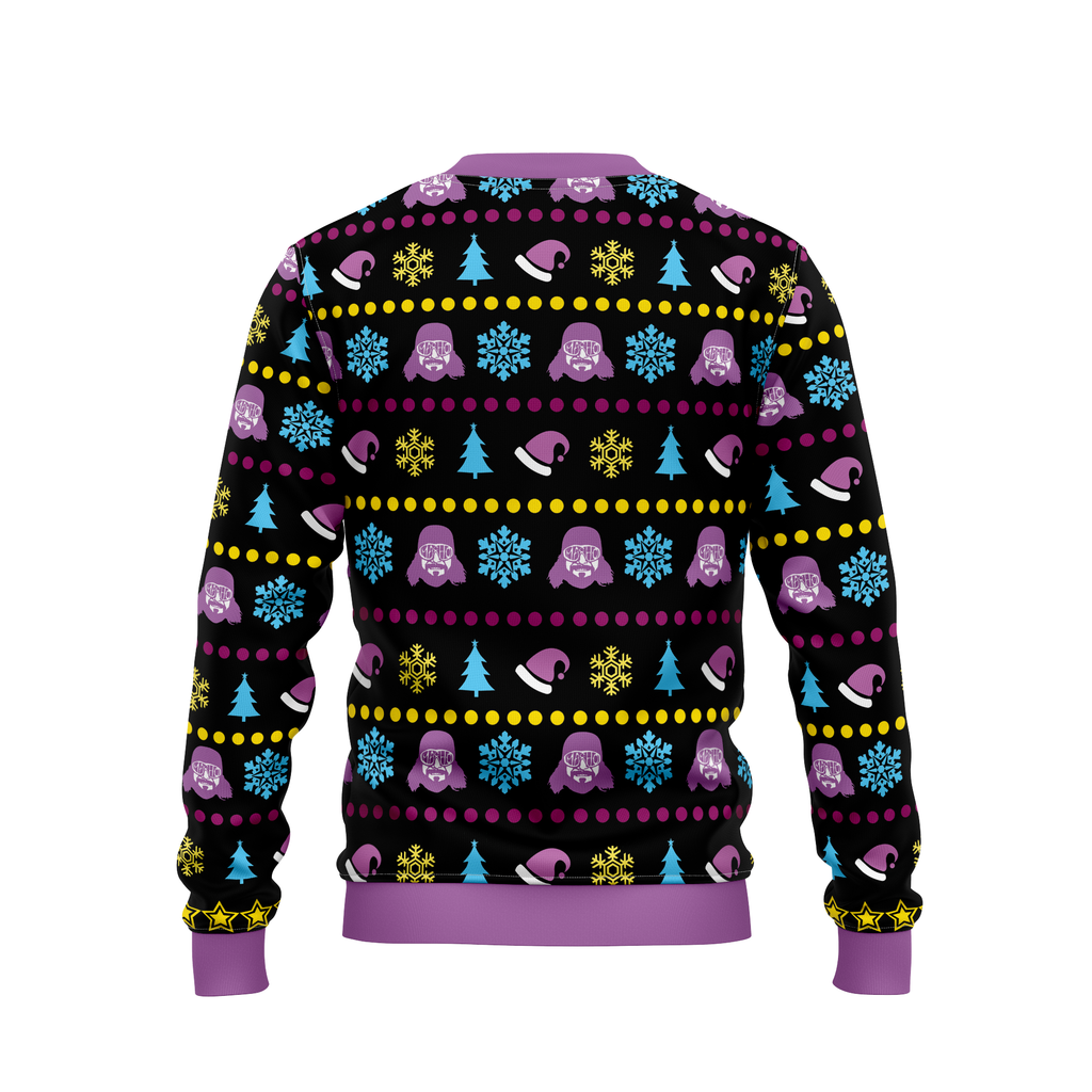 Macho Man And Hulkmania Power Pro Wrestling Ugly Christmas Sweater - 5XL